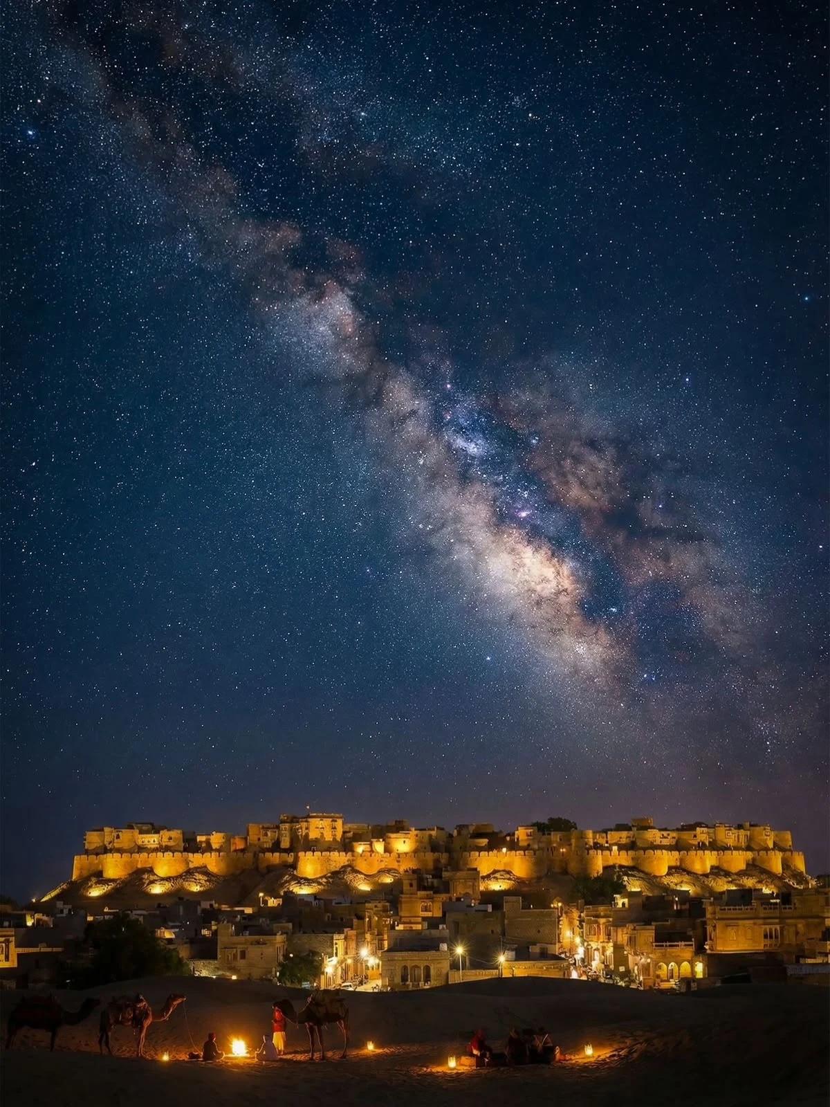 The fort after dark